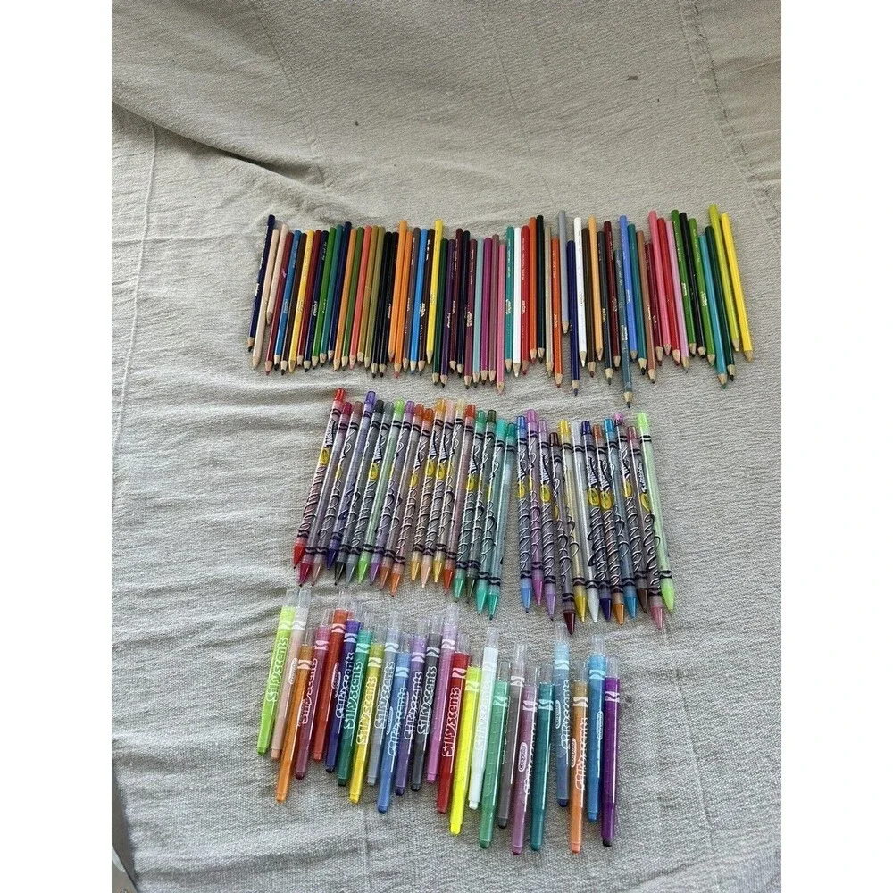 Lot of Silly Scents Crayons Crayola Twistable Colored Pencils and Colored Pencil
